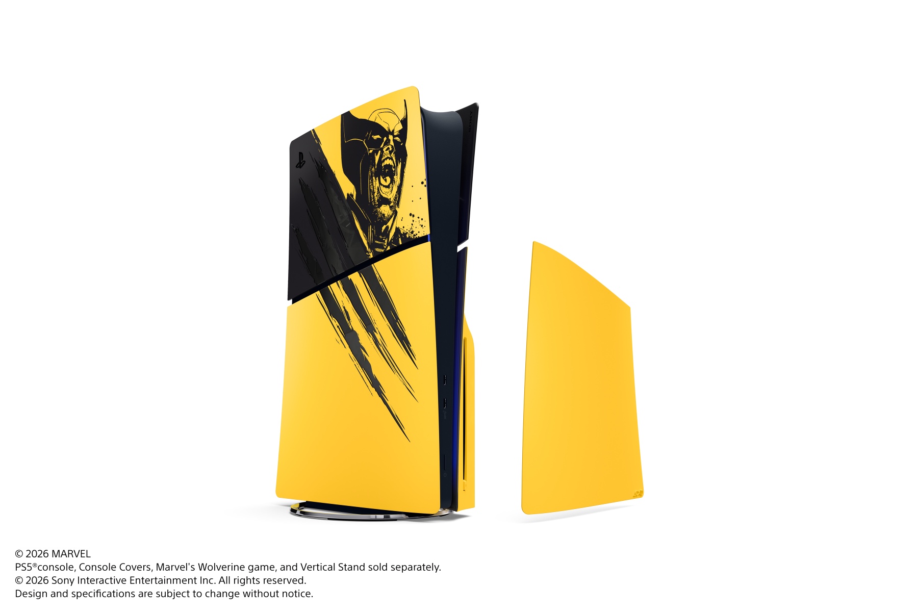 PlayStation 5 Console Covers - Marvel's Wolverine Battle Yellow