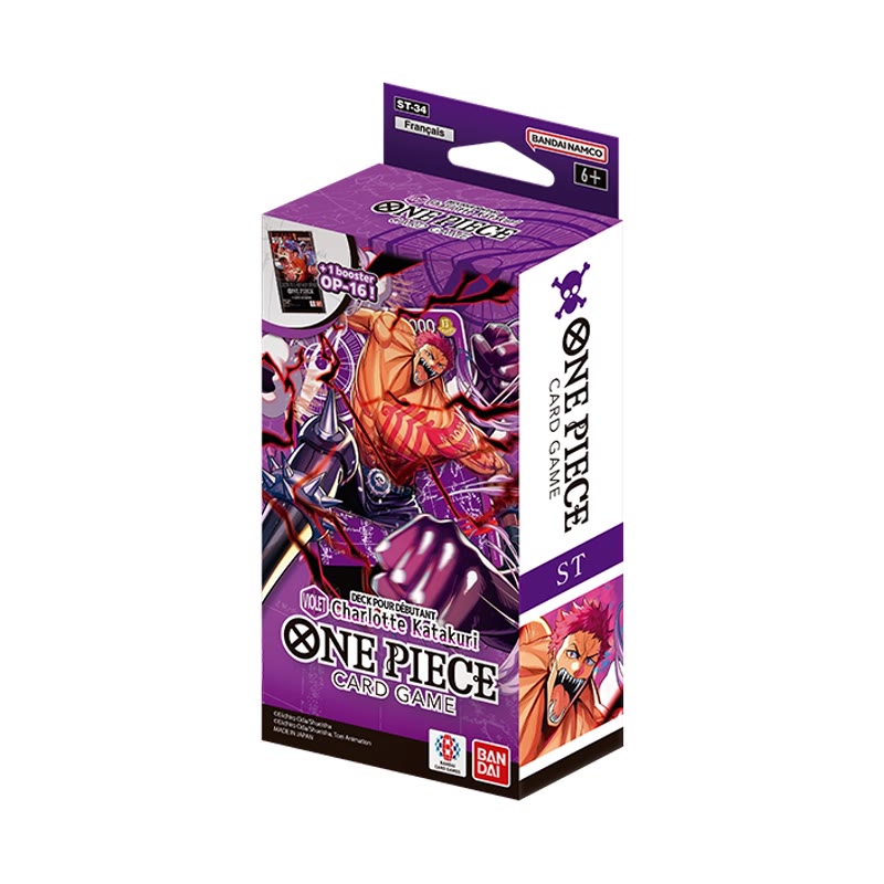 One Piece Card Game Starter Deck — ST-34 Purple — Charlotte Katakuri