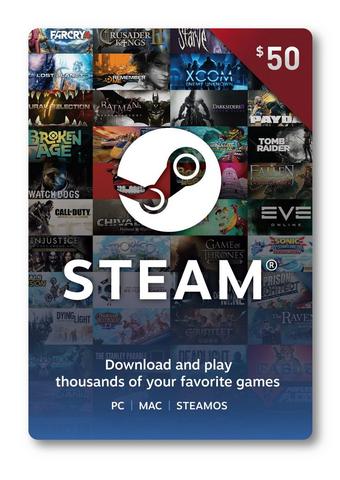 Valve Steam Wallet Gift Card 50,00 €