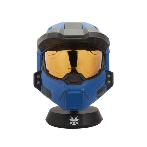 Jazwares Halo MJOLNIR War Games Helmet (Blue) with Lights and Display Stand