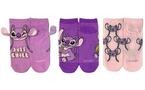 Lilo and Stitch Angel Polyester Socks with 3D Ears 3-Pack