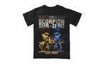 Mortal Kombat Scorpion vs Sub-Zero Mineral Wash Graphic Unisex T-Shirt Exclusivité Games Zone