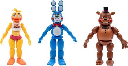 Jazwares Five Nights at Freddy's Core 4.7-in Action Figure 3-Pack (Freddy, Bonnie, and Chica)