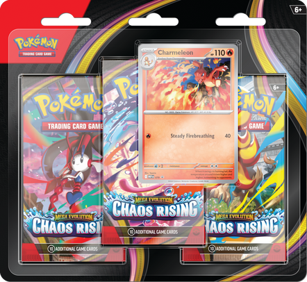 Pokemon Trading Card Game: Chaos Rising Three-Booster Blister