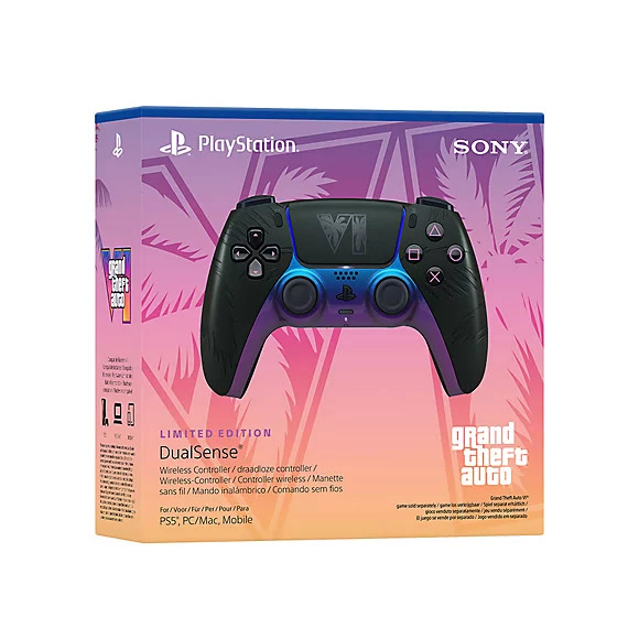 Sony DualSense Wireless Controller - Grand Theft Auto VI Black Édition limitée pour PlayStation 5