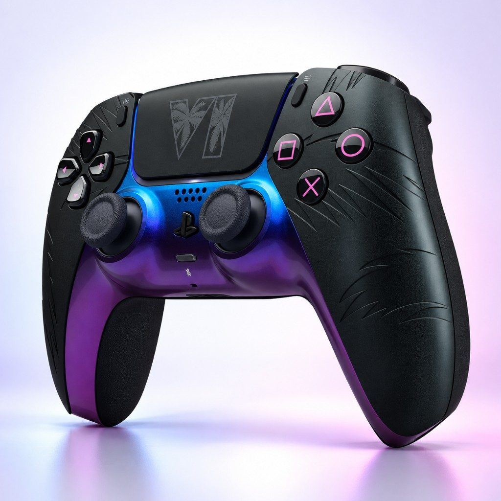 Sony DualSense Wireless Controller - Grand Theft Auto VI Black Édition limitée pour PlayStation 5