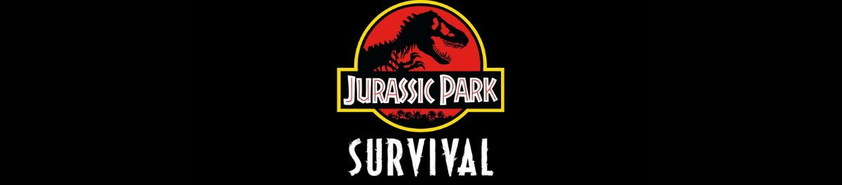 Jurassic Park Logo with Survival Text