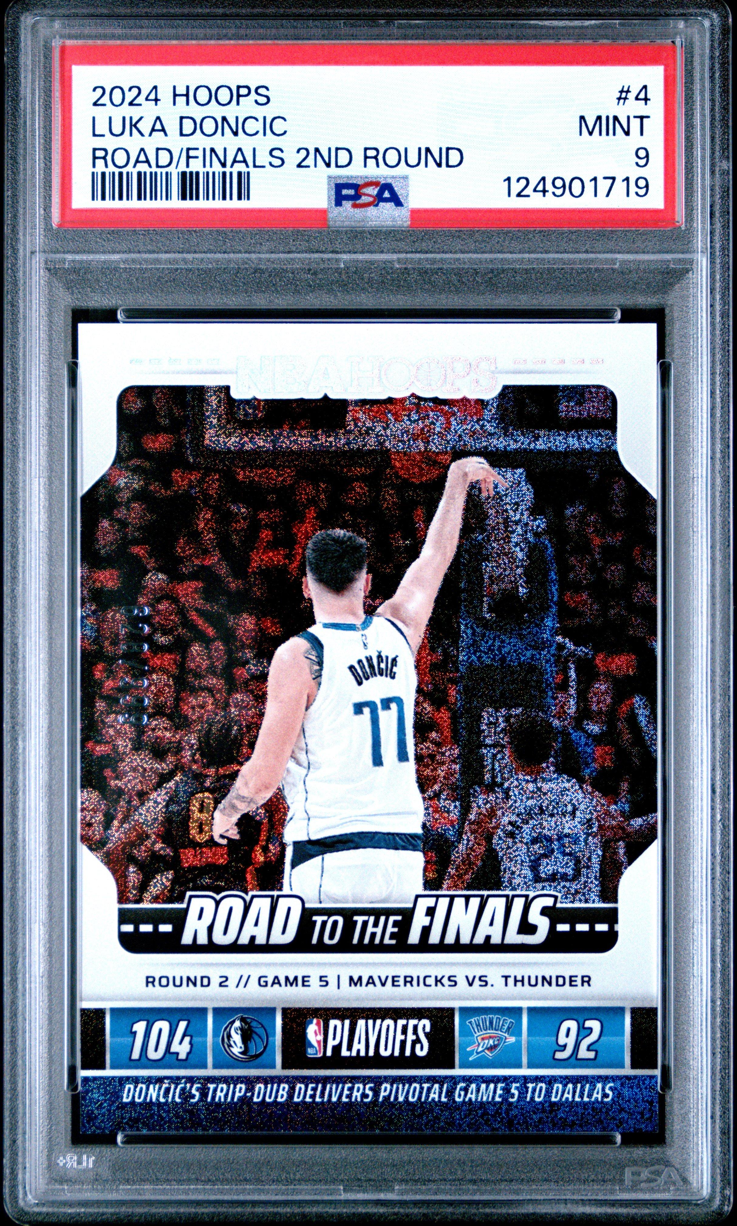 2024 Panini Nba Hoops Road To The Finals Second Round 4 Luka Doncic PSA 9
