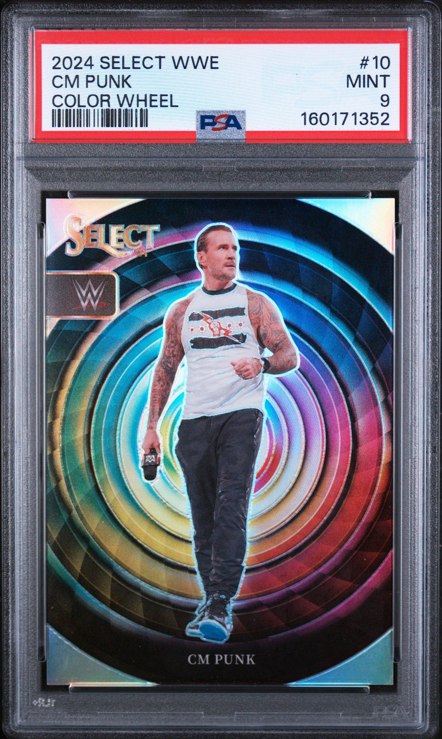 2024 Panini Select Wwe Color Wheel 10 Cm Punk PSA 9