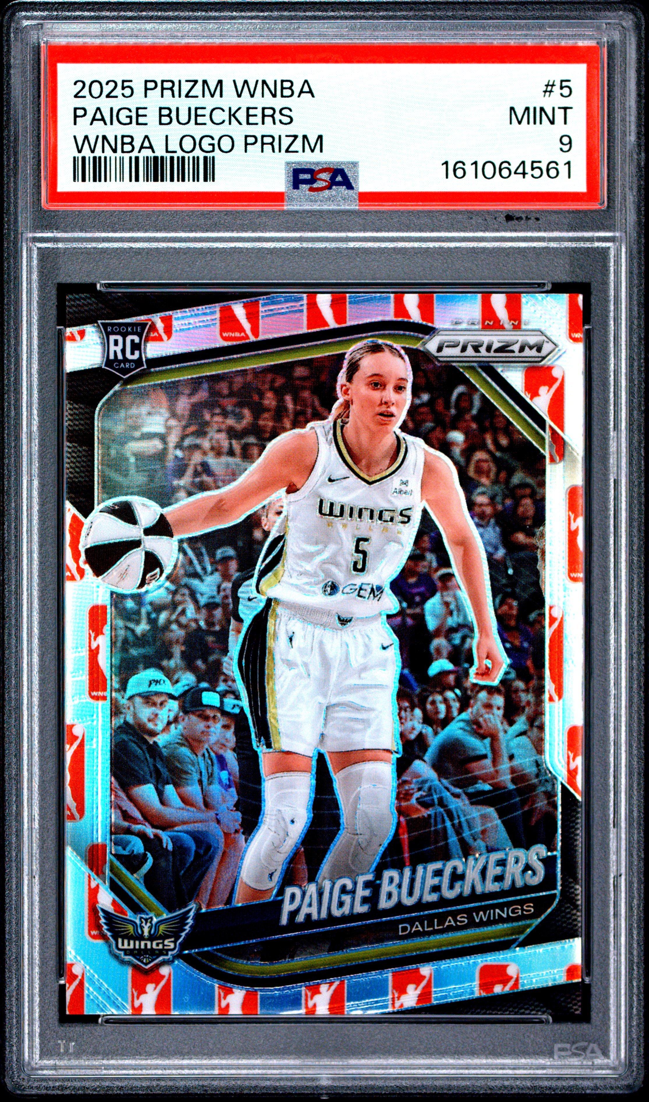 2025 Panini Prizm Wnba 5 Paige Bueckers Wnba Logo Prizm PSA 9